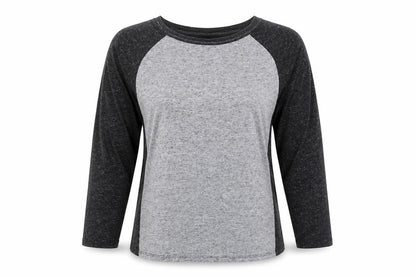 Front view of Atmosphere women’s grey basic t-shirt, size UK 8