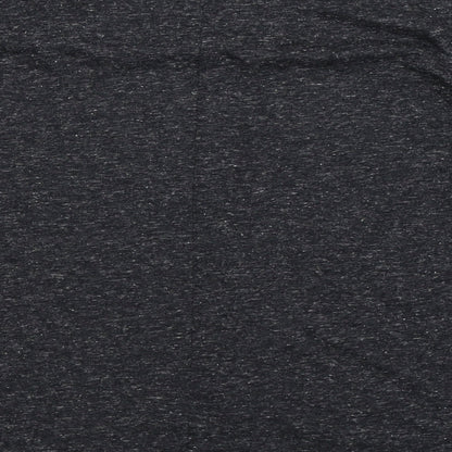 Brand and care label for Atmosphere women’s grey basic t-shirt, size UK 8