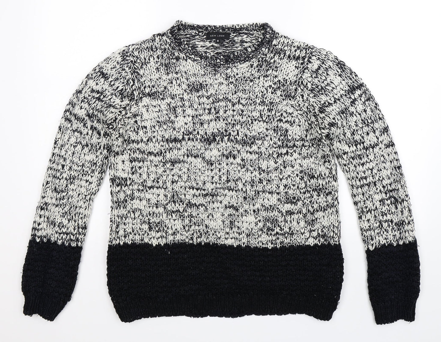 New Look Womens Grey  Knit Pullover Jumper Size M
