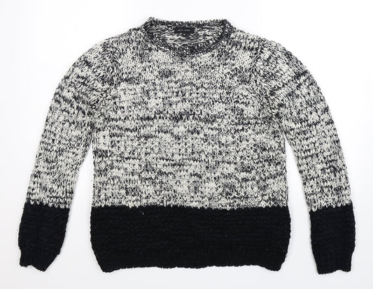 New Look Womens Grey  Knit Pullover Jumper Size M