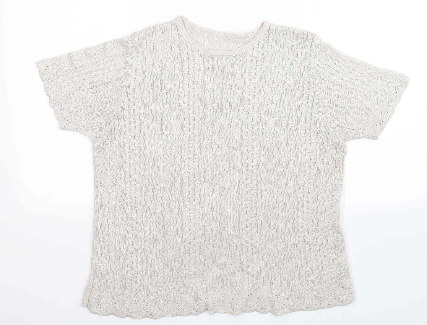 Berkertex Womens Grey  Knit Pullover Jumper Size 16