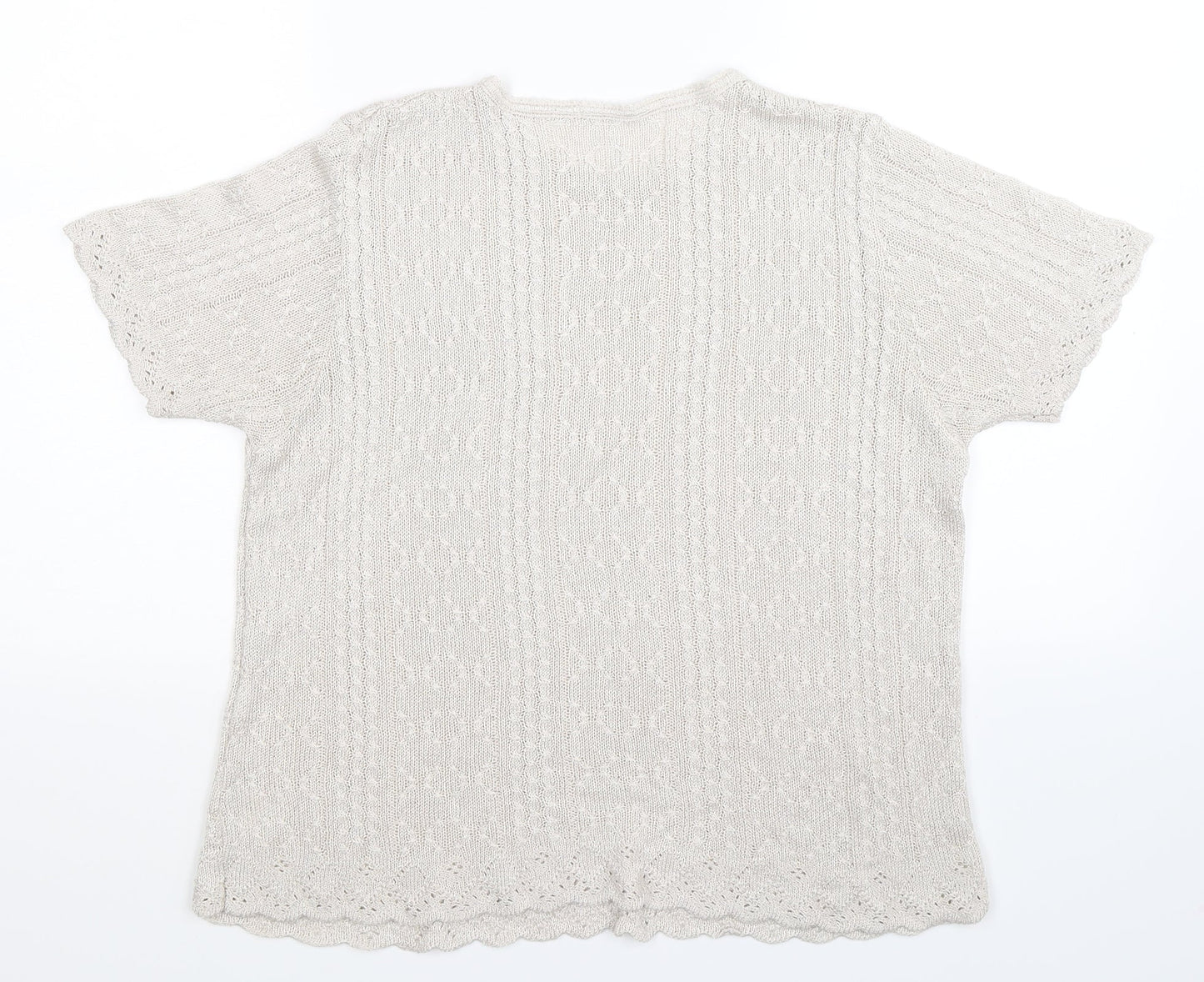 Berkertex Womens Grey  Knit Pullover Jumper Size 16