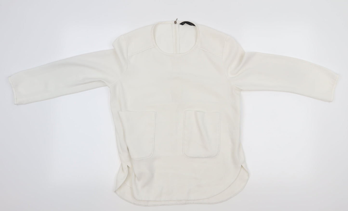 Sfera Womens White   Basic Blouse Size M