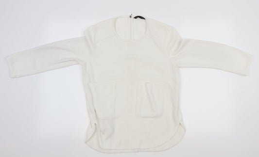 Sfera Womens White   Basic Blouse Size M
