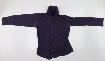 Additional front view of Next men’s blue button-up, size 16
