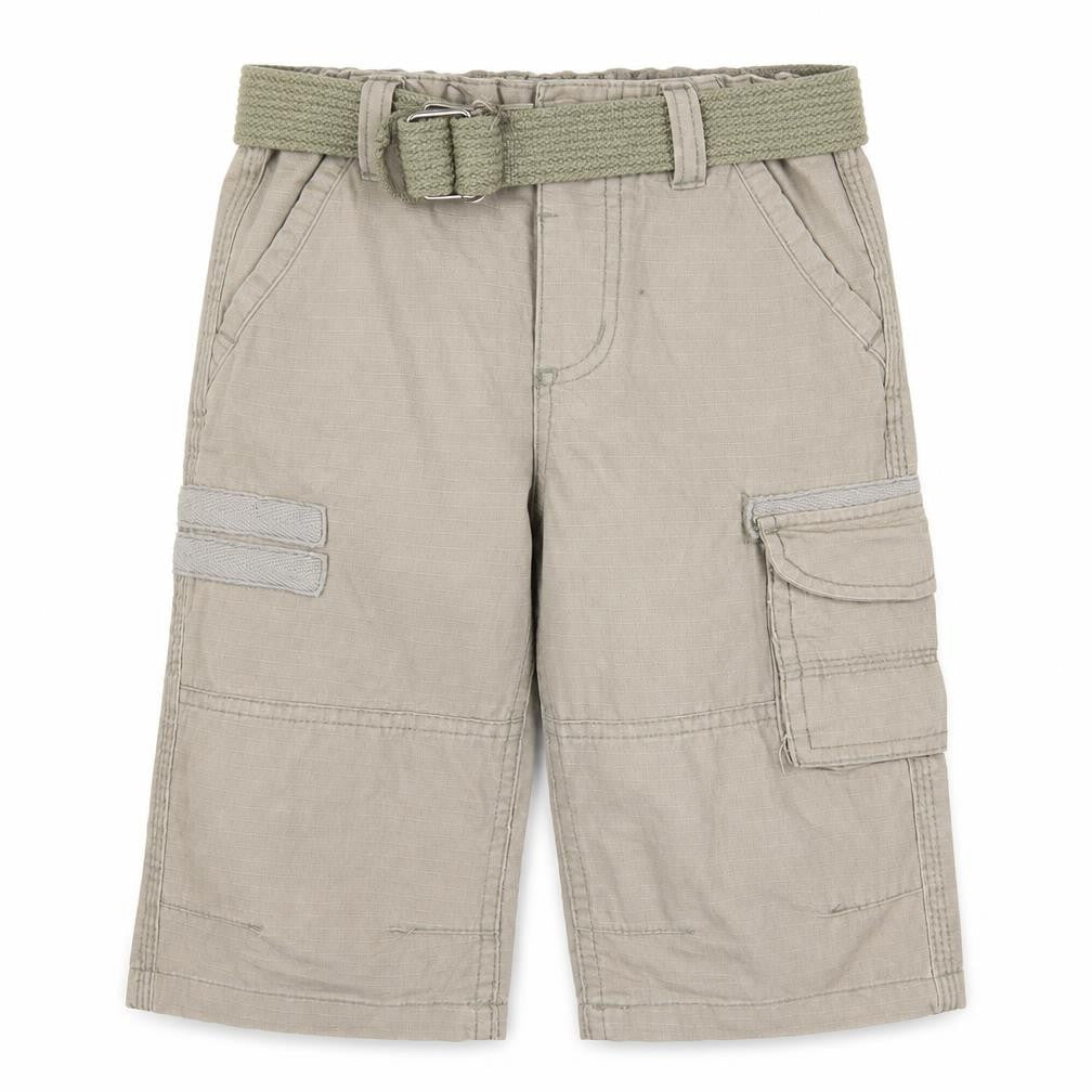 Rebel Jr Boys Beige   Cargo Shorts Size 4-5 Years