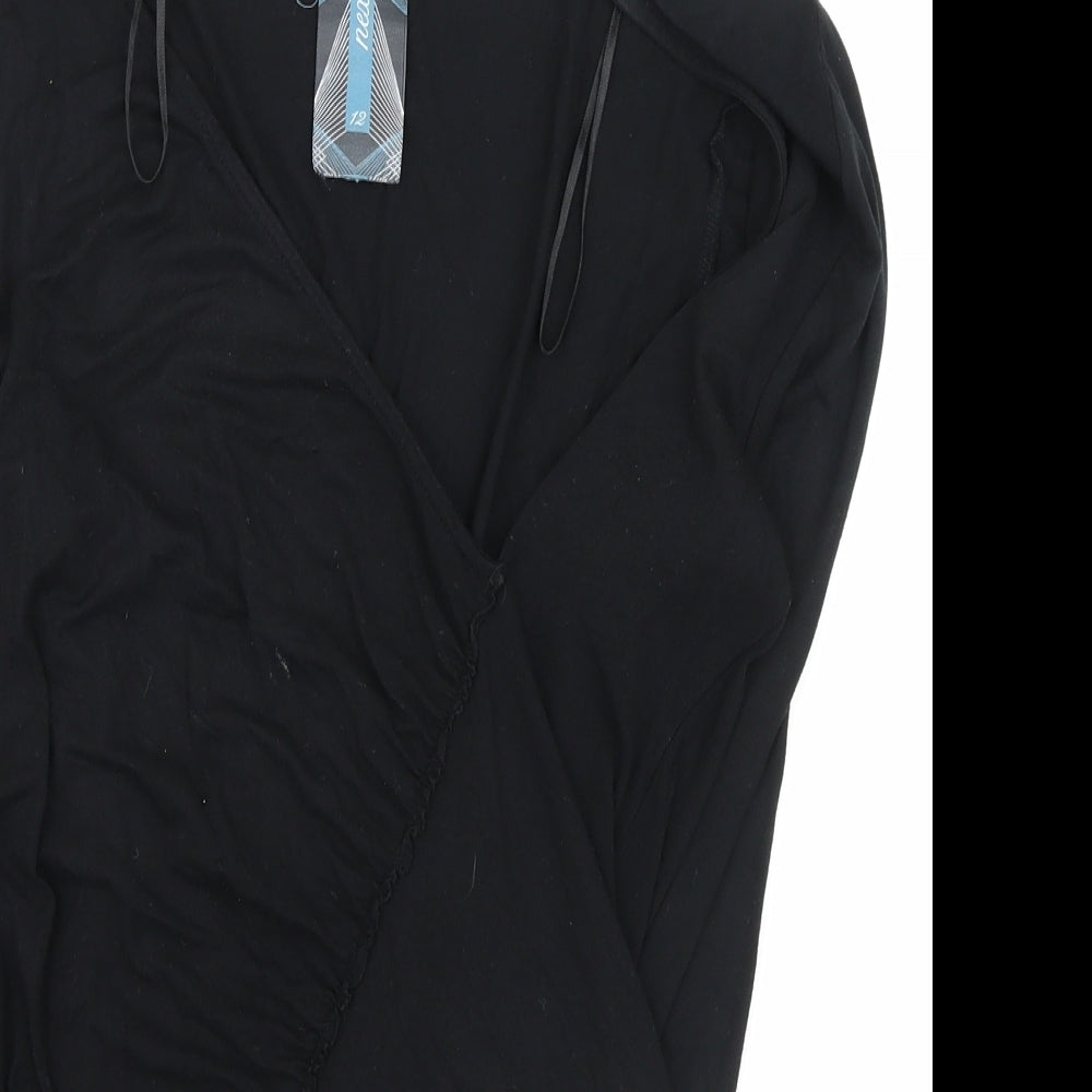 NEXT Womens Black   Basic Blouse Size 12