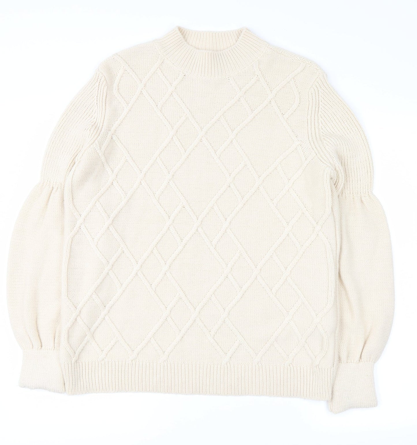 Papaya Womens White   Pullover Jumper Size L