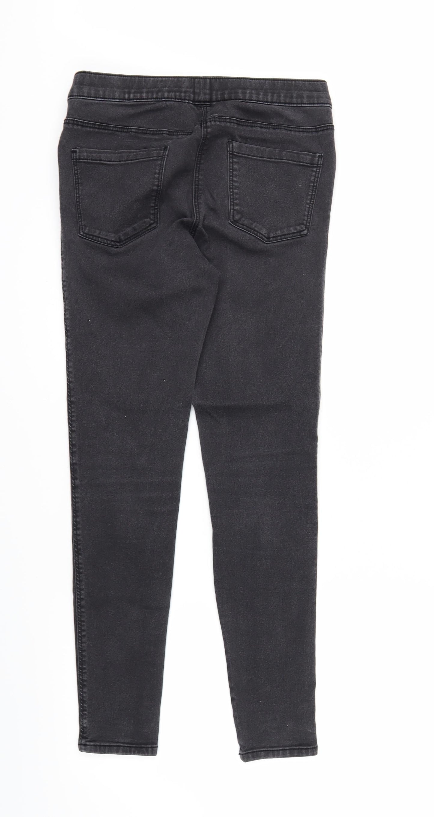 Nutmeg Womens Black  Denim Jegging Jeans Size 10 L28 in