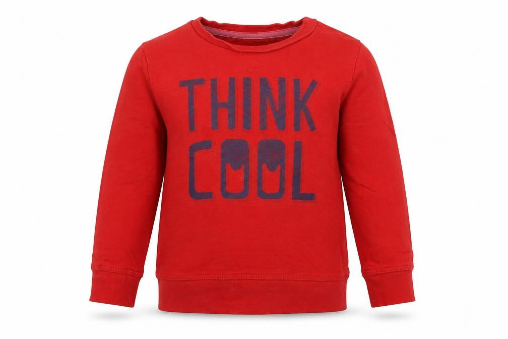 cool club Boys Red   Pullover Sweatshirt Size 3 Years  - think cool