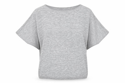 Front view of Nina Murati women’s grey knit jumper, size M
