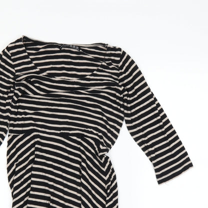 Close-up detail of Atmosphere women’s black a-line, size UK 10