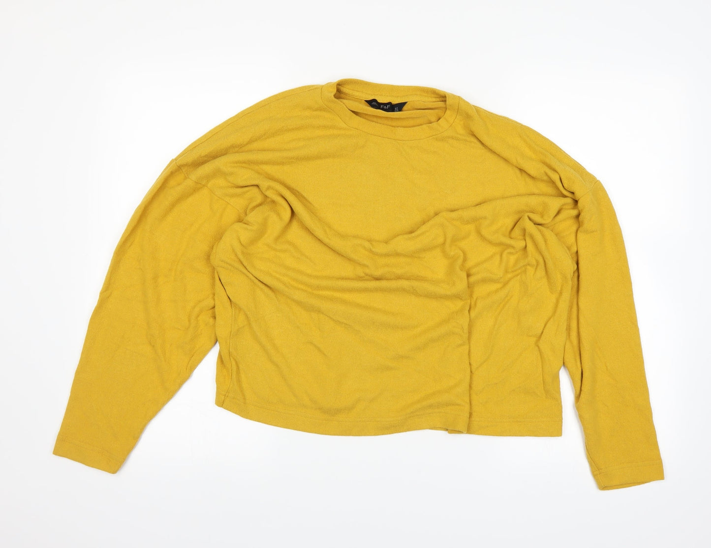 F&F Womens Yellow   Pullover Jumper Size 14
