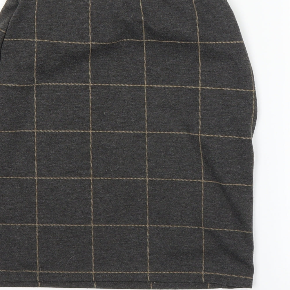 New Look Womens Grey   A-Line Skirt Size 8