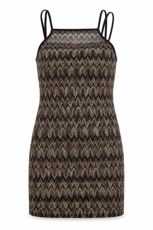 miss pretty world Womens Gold Chevron  Mini  Size 10