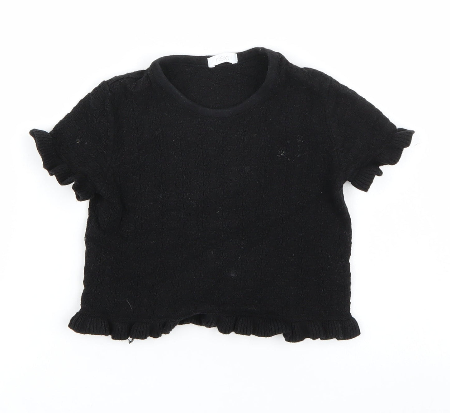 NEXT Girls Black   Basic T-Shirt Size 5 Years