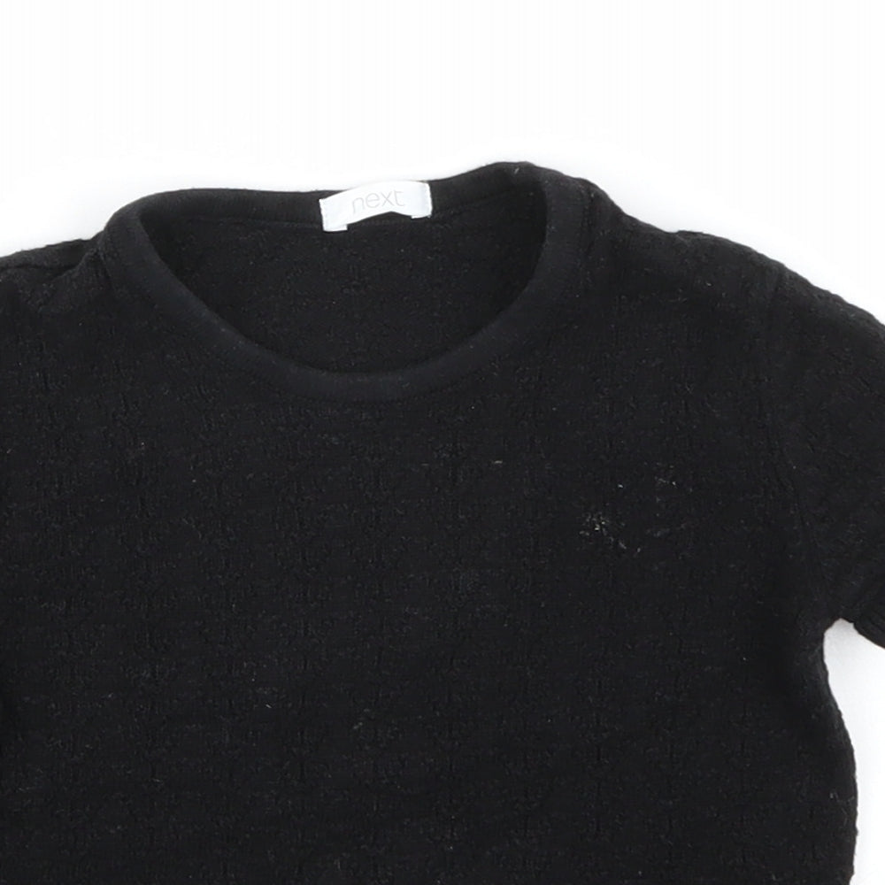NEXT Girls Black   Basic T-Shirt Size 5 Years