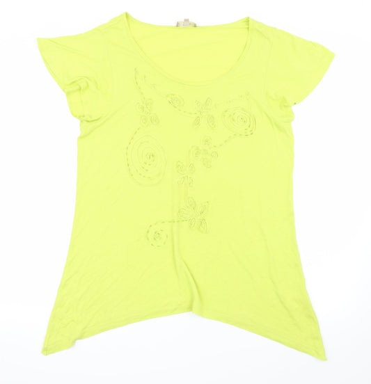 Soon Womens Green   Basic T-Shirt Size 18