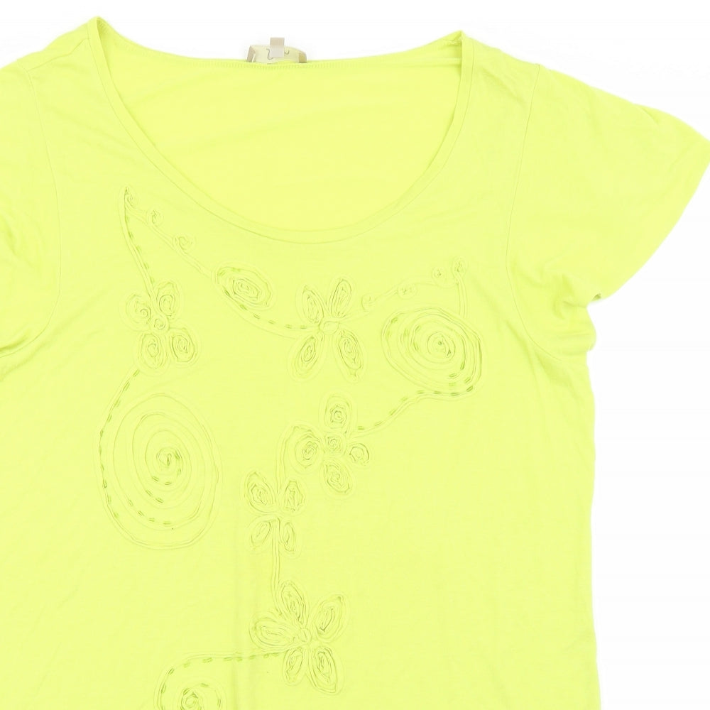 Soon Womens Green   Basic T-Shirt Size 18