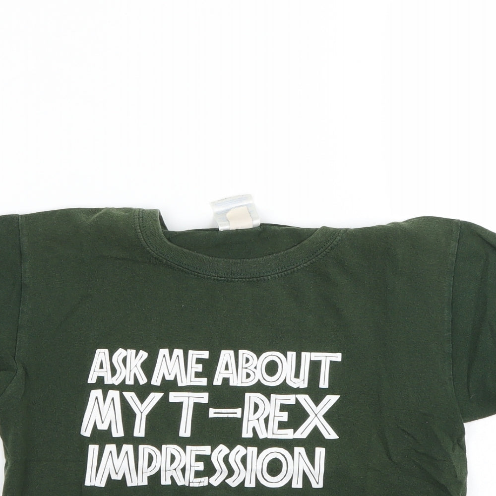 Gidan Boys Green   Basic T-Shirt Size 8-9 Years