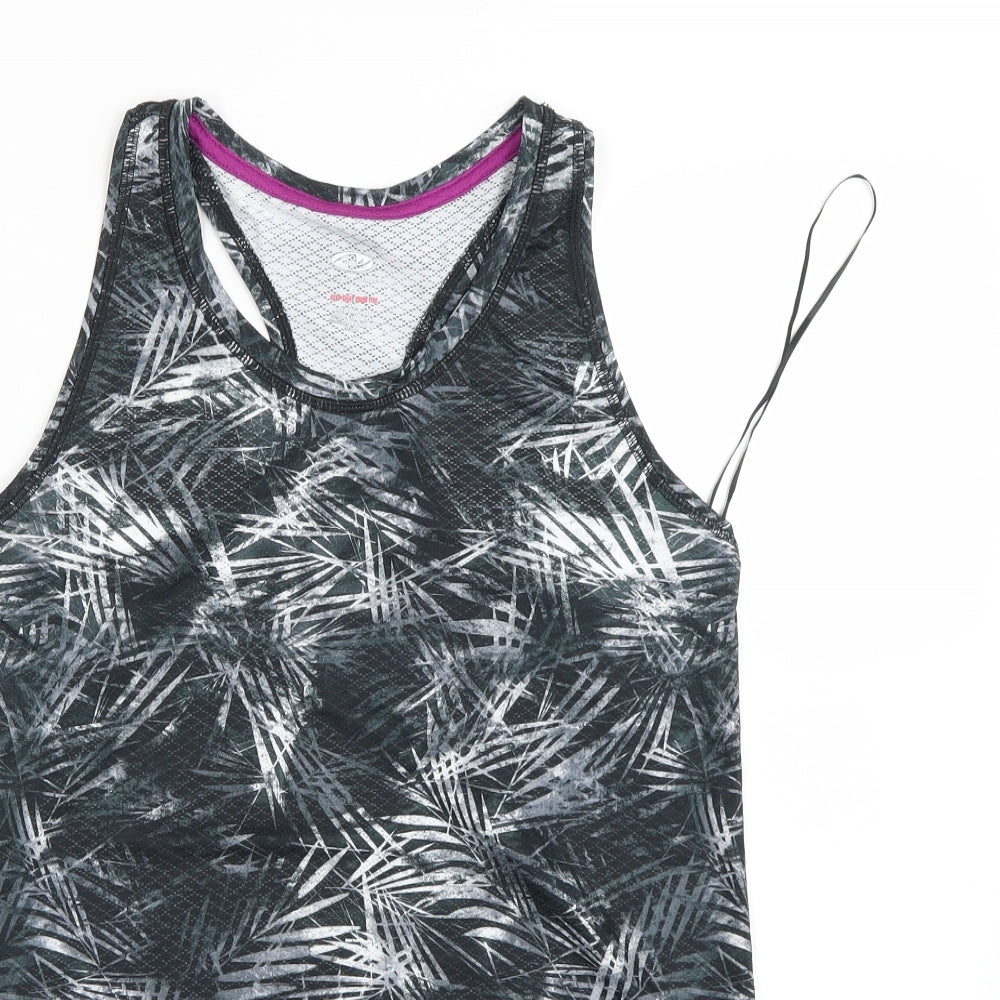 Preworn Womens Green Floral  Basic Tank Size S