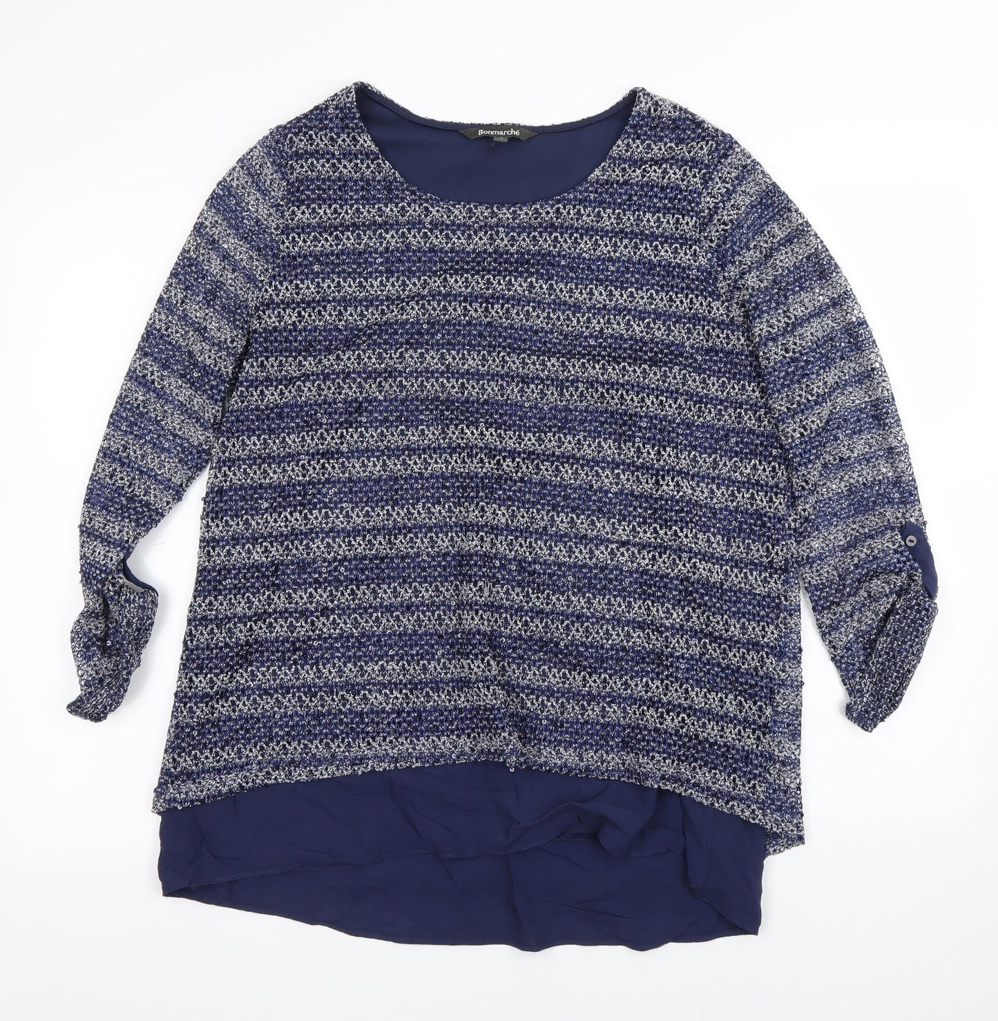Bonmarché Womens Blue   Basic Blouse Size 14