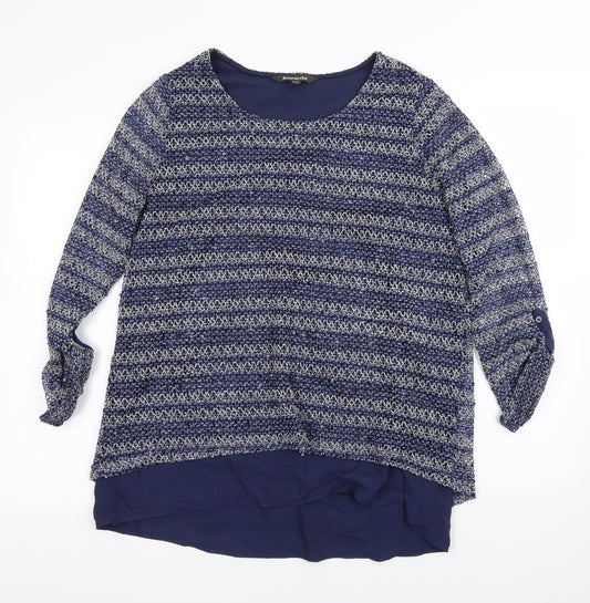 Bonmarché Womens Blue   Basic Blouse Size 14