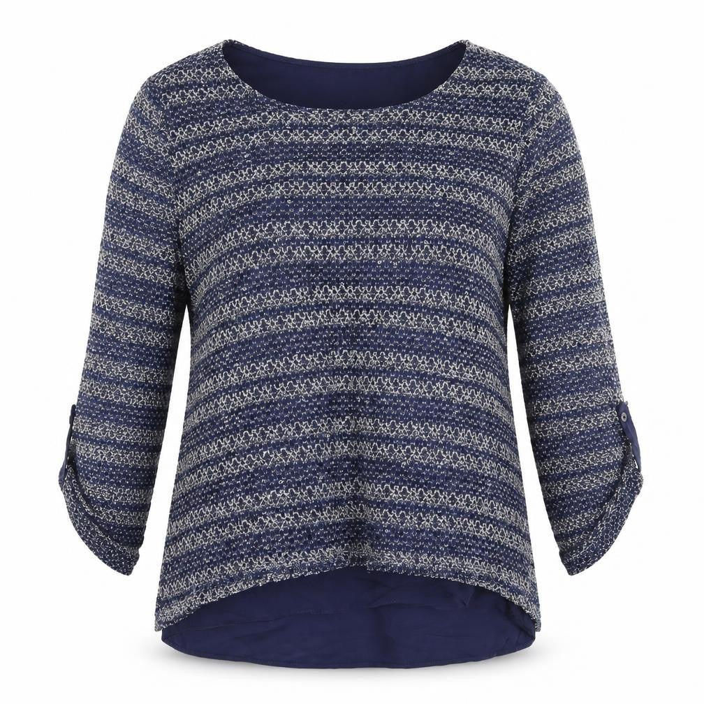 Bonmarché Womens Blue Basic Blouse Size 14