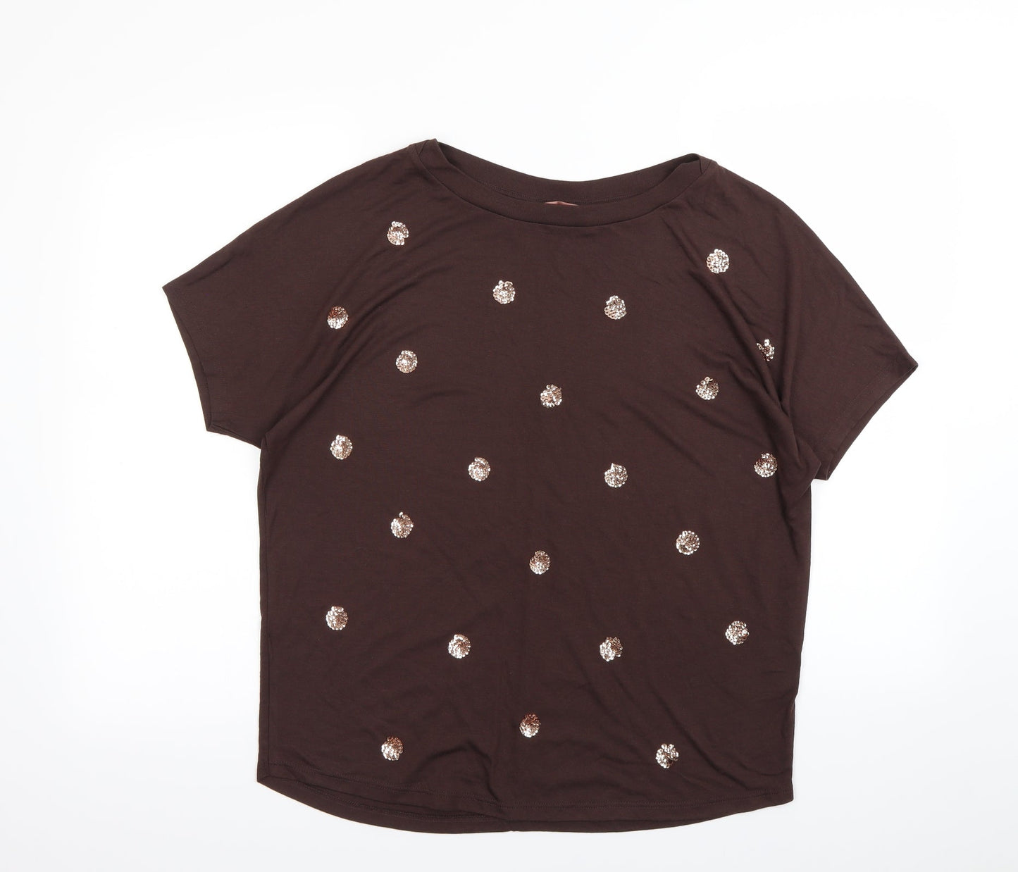 NEXT Womens Brown   Basic T-Shirt Size 10