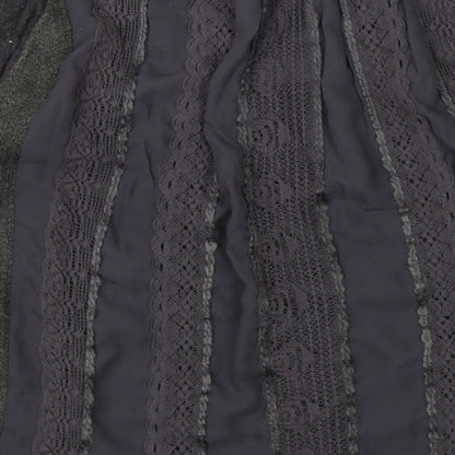 Brand and care label for One September women’s grey knit jumper, size M
