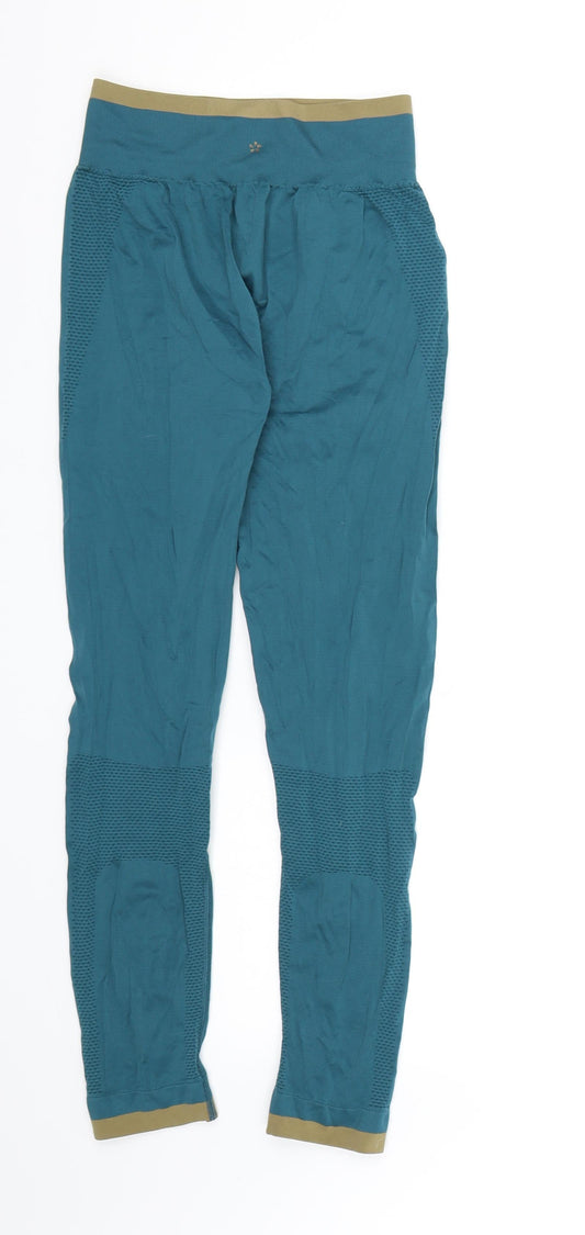 Preworn Womens Blue   Compression Leggings  L27 in