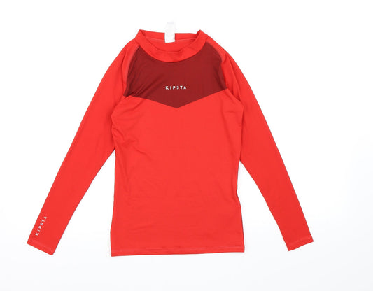 decatha Boys Red   Basic T-Shirt Size 12 Years