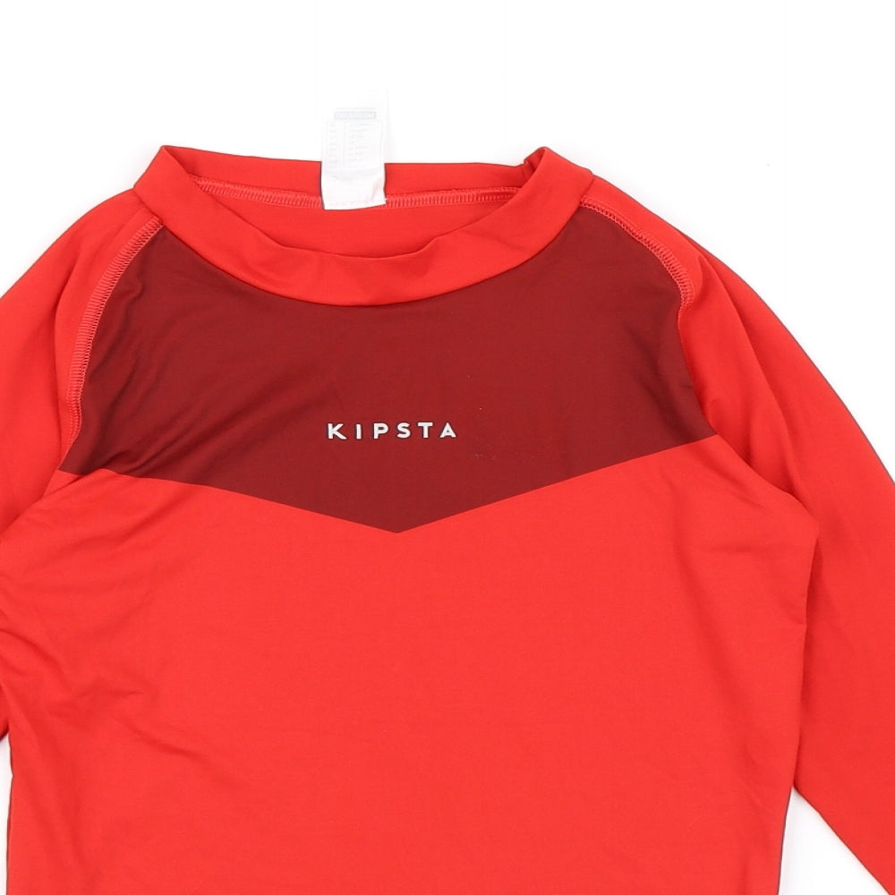 decatha Boys Red   Basic T-Shirt Size 12 Years