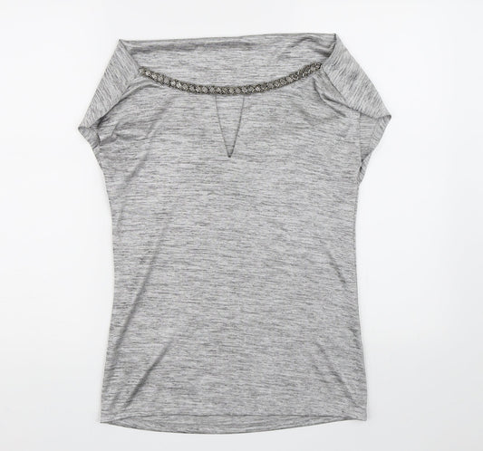NEXT Womens Silver   Basic Blouse Size 6