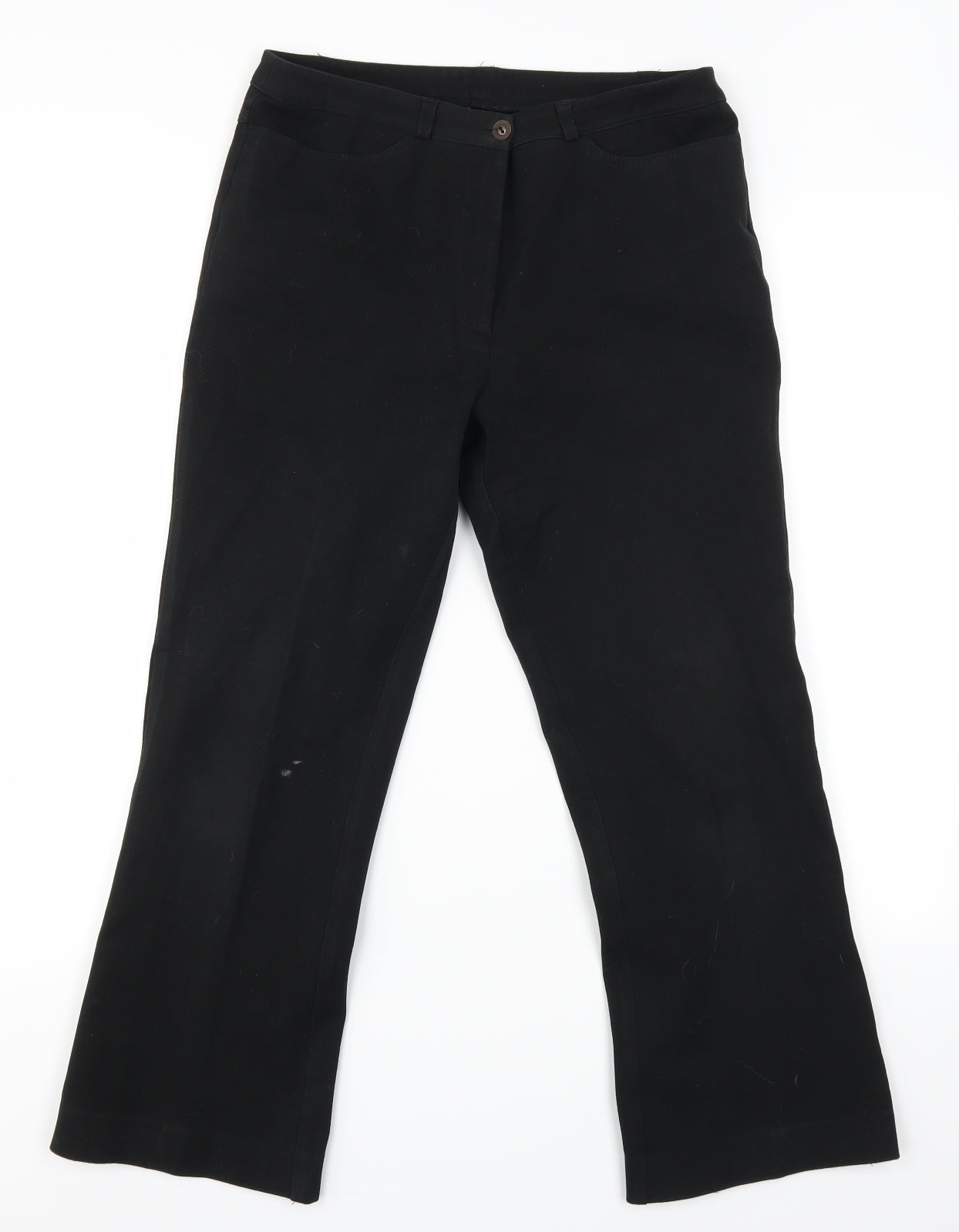 Preworn Womens Black   Cropped Jeans Size 28 in L24 in