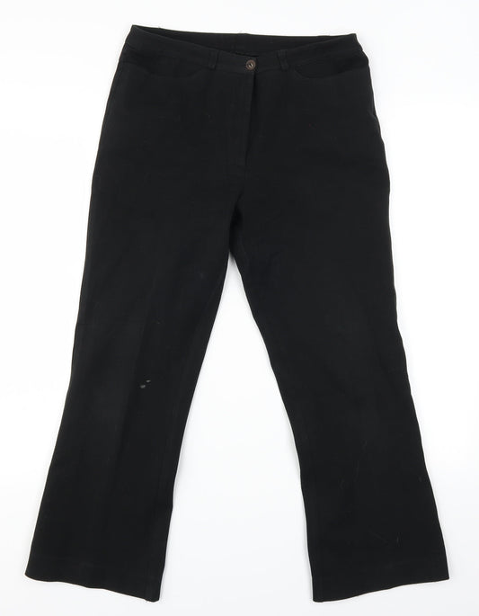 Preworn Womens Black   Cropped Jeans Size 28 in L24 in