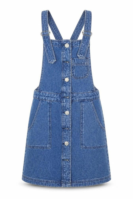 BDG Womens Black   Pinafore/Dungaree Dress  Size S