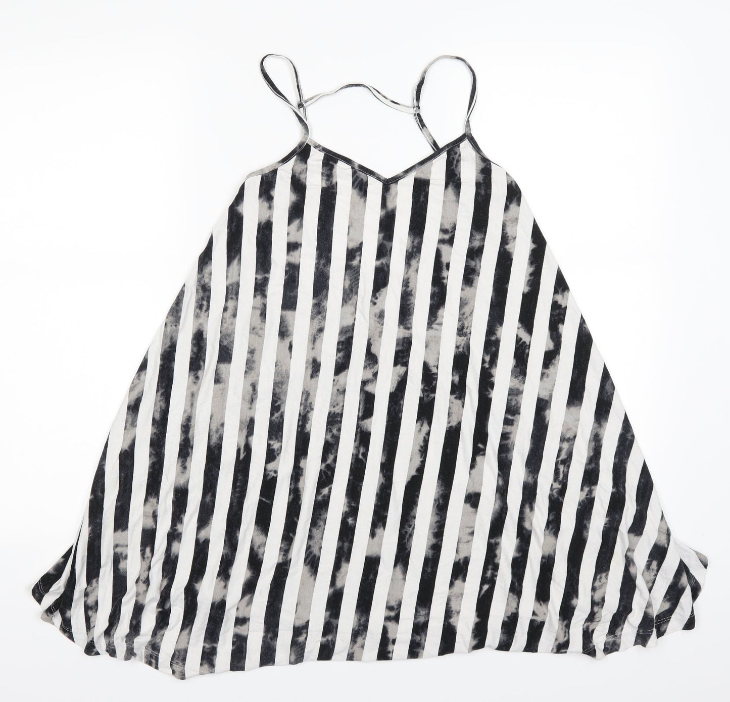 ASOS Womens Grey Striped  Basic Tank Size 10