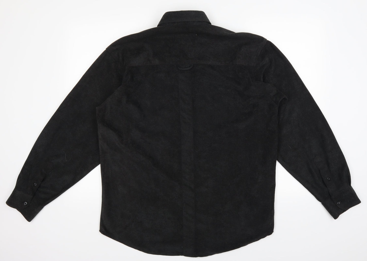 Oakman Mens Black    Button-Up Size M