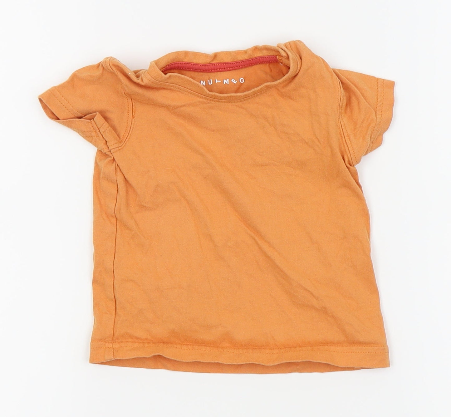 Nutmeg Boys Orange   Basic Polo Size 9-12 Months