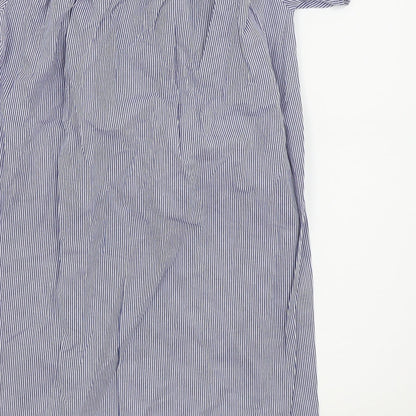 Select Womens Blue Striped  Fit & Flare  Size 10