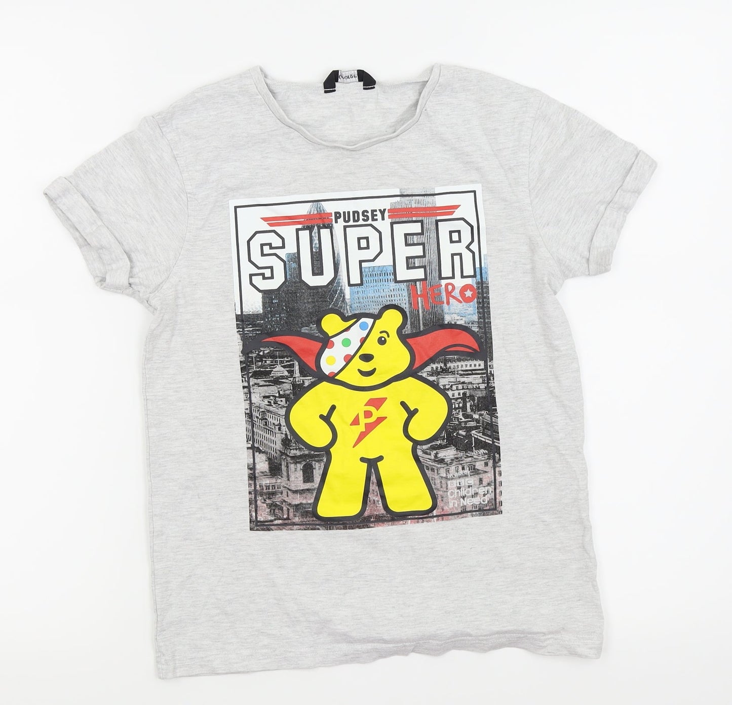 Asda George Boys Grey   Basic T-Shirt Size 10-11 Years