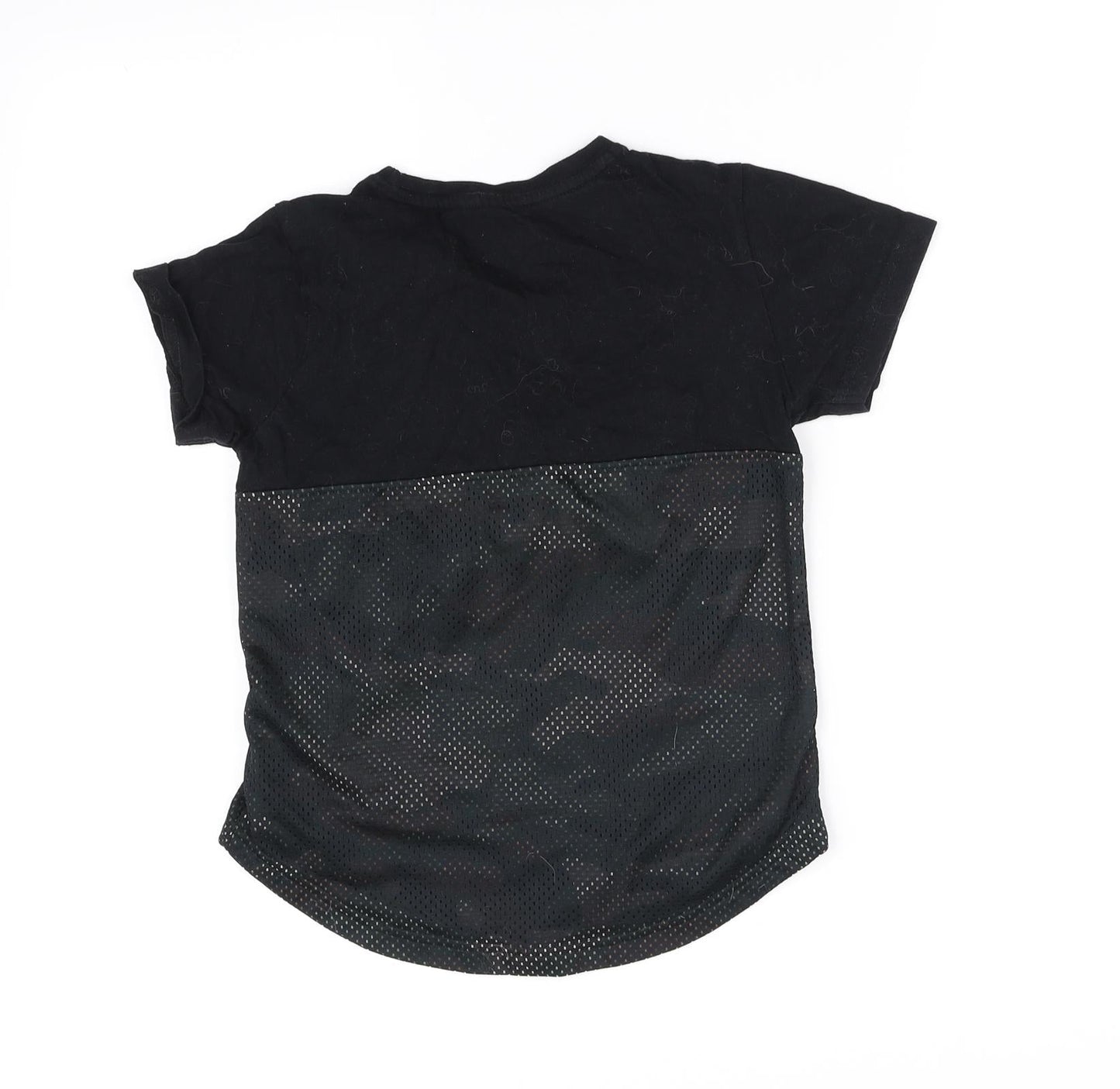 brk lyn Boys Black   Basic T-Shirt Size 6-7 Years