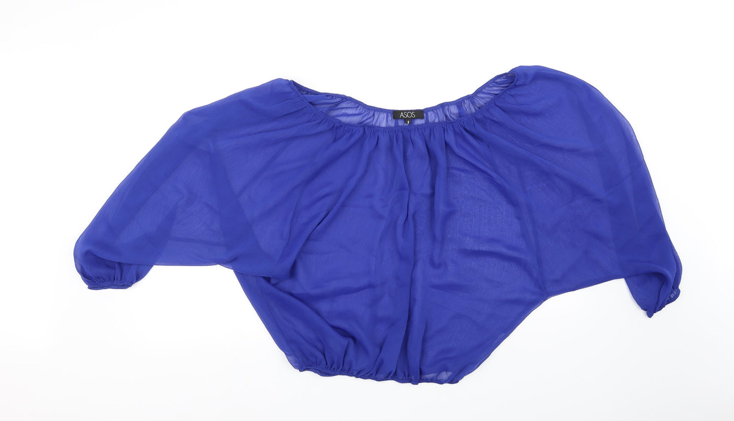 ASOS Womens Blue   Basic Blouse Size 8