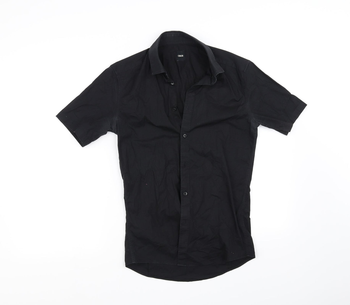 ASOS Womens Black   Basic Button-Up Size S
