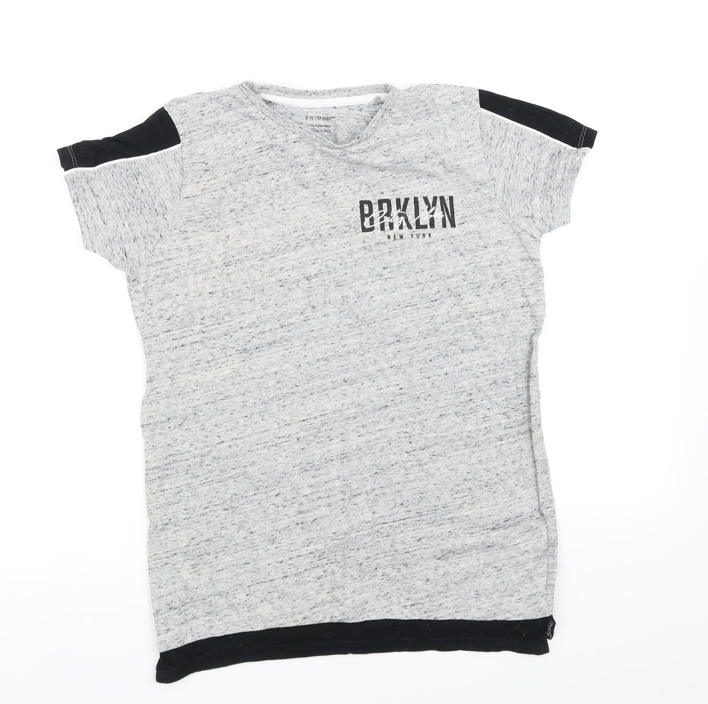 Primark Girls Grey   Basic T-Shirt Size 9 Years