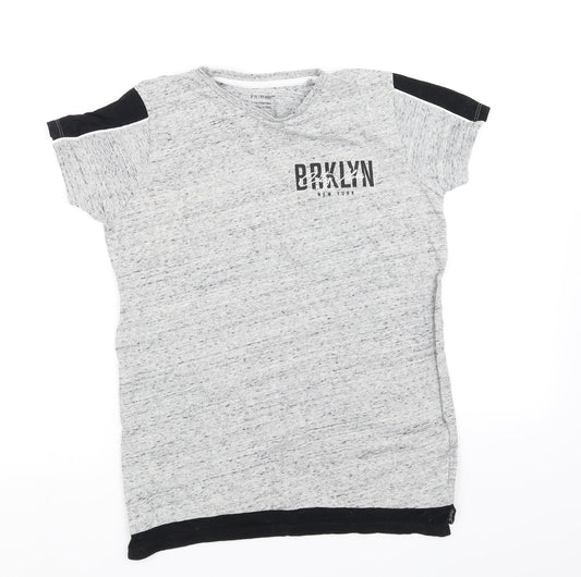 Primark Girls Grey   Basic T-Shirt Size 9 Years