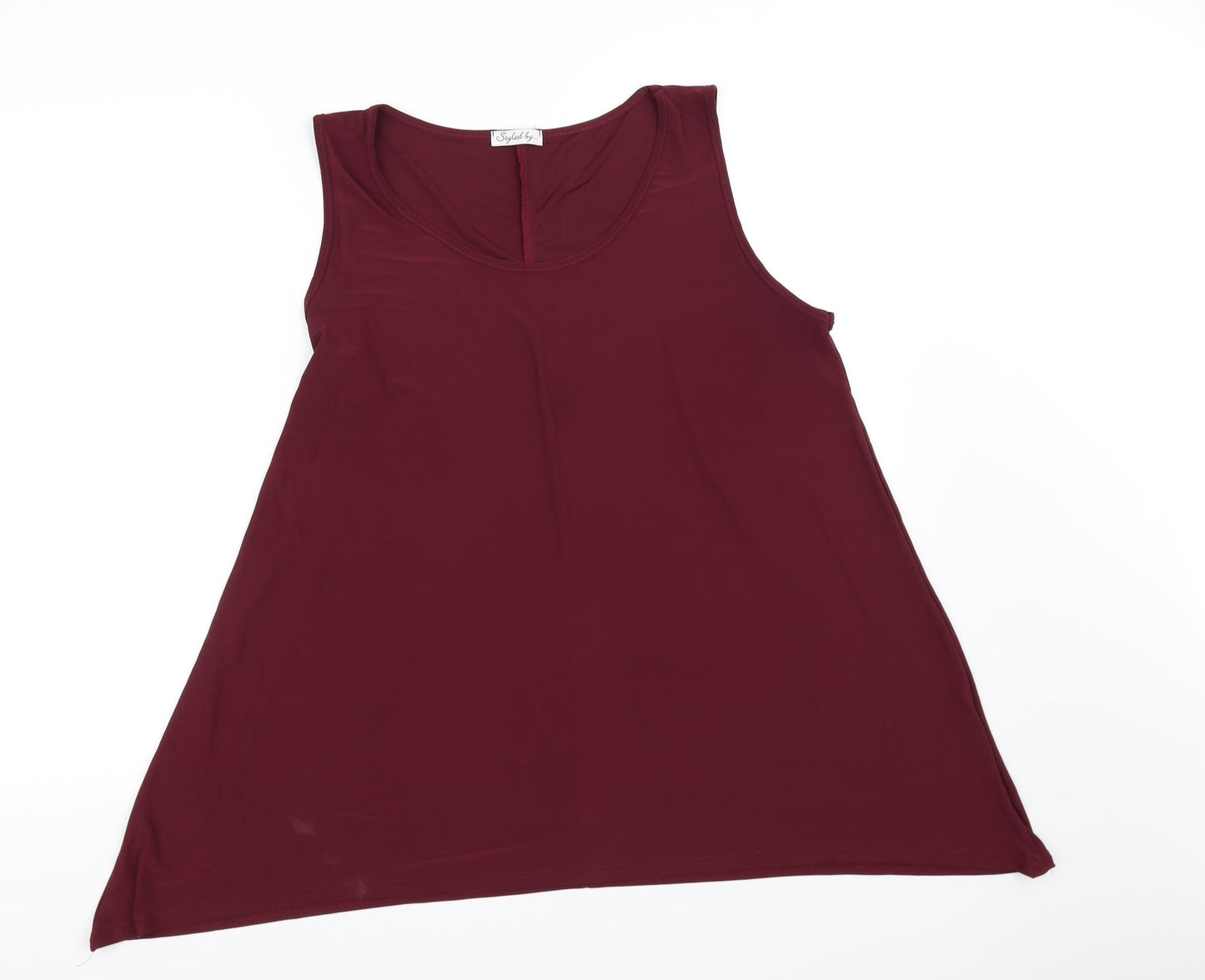 style  Womens Red   Basic Blouse Size L