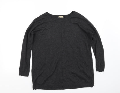 Front view of tezense women’s grey jumper, size L