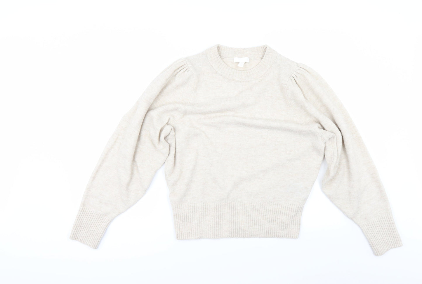 H&M Womens Beige   Pullover Jumper Size M